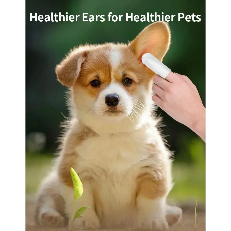 Disposable Pet Cleaning Products Teeth Cleaning Wipes Ear Care Fingertips Ear Mite Removal Cat and Dog Ear Cleaning Pet Products