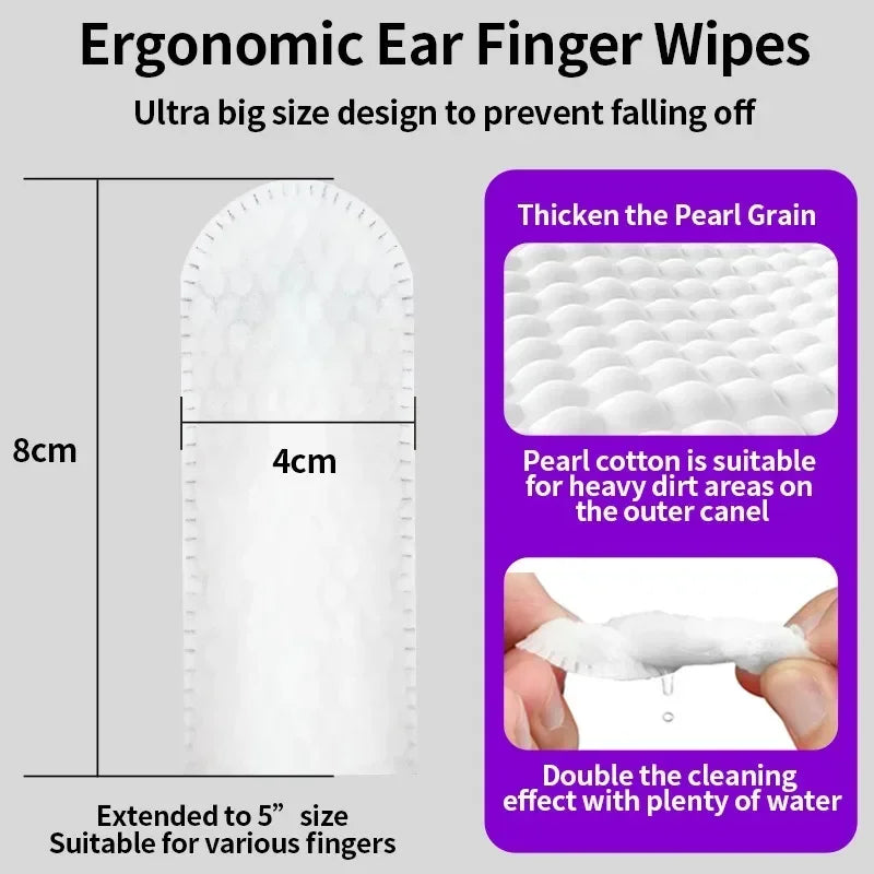 Disposable Pet Cleaning Products Teeth Cleaning Wipes Ear Care Fingertips Ear Mite Removal Cat and Dog Ear Cleaning Pet Products